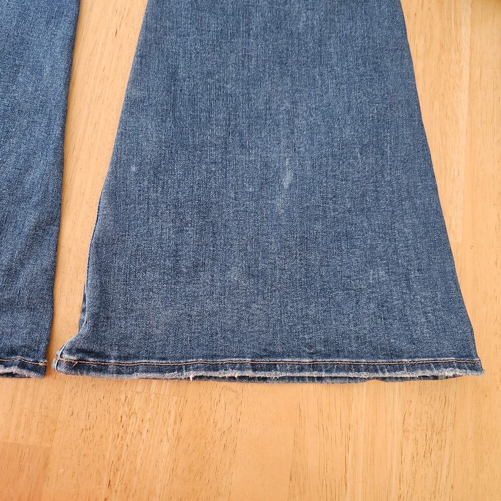 American Eagle AE Festival Flare Jeans Sz 10 Short Flaw - Picture 9 of 10